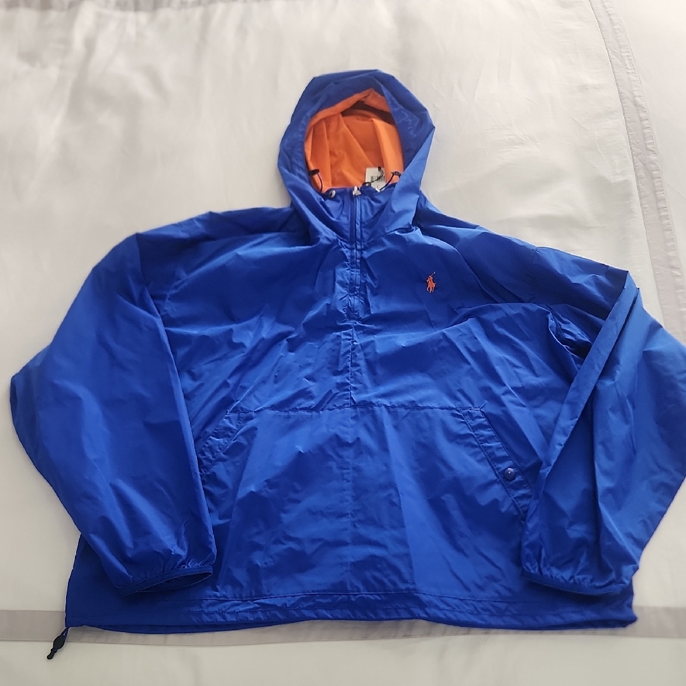 Ralph Lauren Blue Jacket with Orange Interior NWT